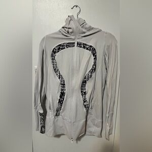 Medium Lululemon Gray and Black Zip Up